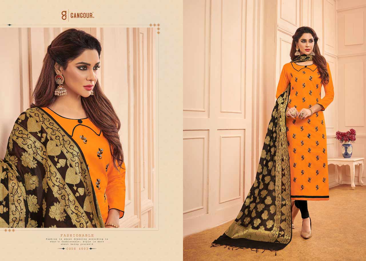 Chunri Vol-4 Gangour Nx Cotton Dress Materials Chunri Vol-4 Gangour Nx Cotton Dress Materials